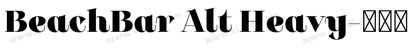 BeachBar Alt Heavy字体转换